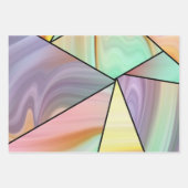 Moderne Abstrakte Barockkunst Geschenkpapier Set (Vorderseite)