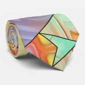 Moderne Abstrakte Barockkunst Krawatte (Gerollt)