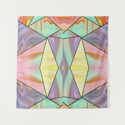 Moderne Abstrakte Barockkunst Wandteppich (Vorderseite)