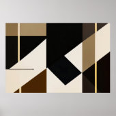 Moderne abstrakte Bauhaus-Inspiration Poster (Vorne)