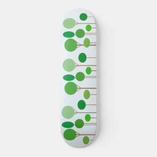Moderne abstrakte Bäume Skateboard