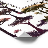 Moderne Abstrakte Baumkunst Inspiration Rumi Zitat Poster (Ecke)