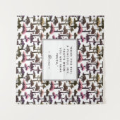 Moderne Abstrakte Baumkunst Inspiration Rumi Zitat Wandteppich (Vorderseite (Horizontal))