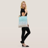 Moderne Abstrakte Beach Mother of the Bride Tasche (Am Model)