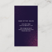 Moderne Abstrakte Beauty-Karte Terminkarte (Rückseite)