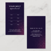 Moderne Abstrakte Beauty-Karte Terminkarte (Vorne/Hinten)