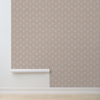 Moderne Abstrakte Beige Tan Brown Arch Lines