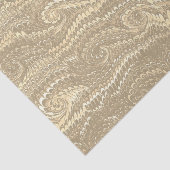 Moderne, Abstrakte Beige Wirbel - Marmormuster Seidenpapier (Ausschnitt)