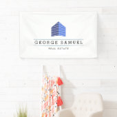 Moderne abstrakte benutzerdefinierte Haus-Logo Rea Banner (Insitu)