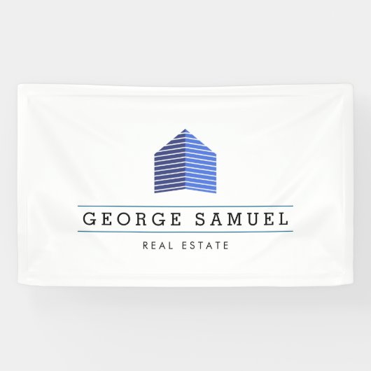 Moderne abstrakte benutzerdefinierte Haus-Logo Rea Banner (Horizontal)