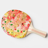 Moderne Abstrakte, benutzerdefinierte Vorlage Tren Tischtennis Schläger (Seitenansicht)