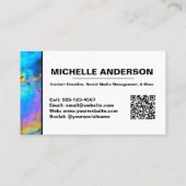 Moderne Abstrakte Berufliche Farbgebung Visitenkarte (Rückseite)