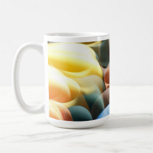 Moderne abstrakte Bierstein mit leuchtenden Kurven Kaffeetasse