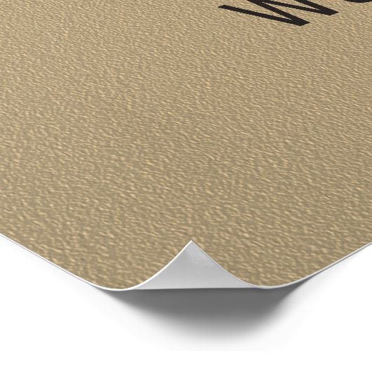 Moderne abstrakte Bilder lustige Inspiration sepia Poster (Ecke)