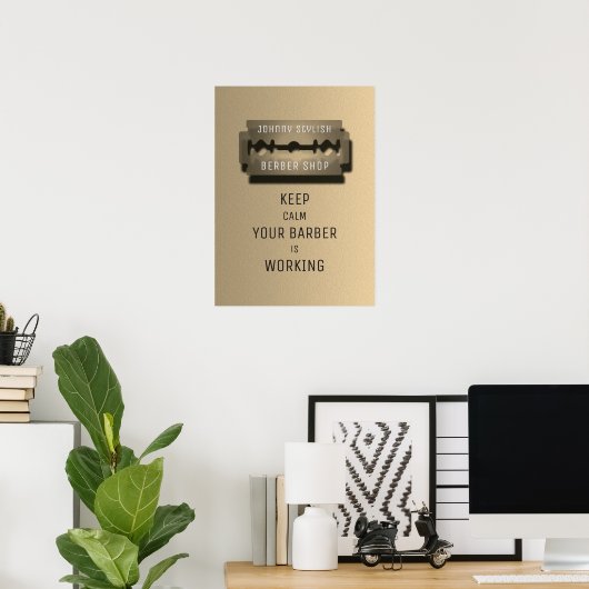 Moderne abstrakte Bilder lustige Inspiration sepia Poster (Heimbüro)