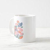 Moderne Abstrakte Bio Formen Kunst, Dichtung und M Kaffeetasse (Vorderseite Links)