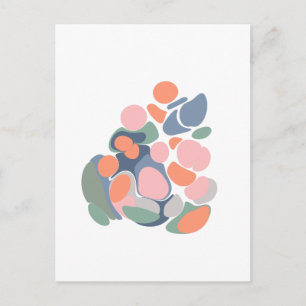 Moderne Abstrakte Bio Formen Kunst, Dichtung und M Postkarte