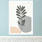 Moderne abstrakte Blätter Leinwanddruck (Insitu (Holzboden))