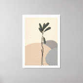 Moderne abstrakte Blätter Leinwanddruck (Vorderseite)