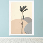 Moderne abstrakte Blätter Leinwanddruck (Insitu (Holzboden))