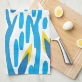 Moderne Abstrakte Blätter Muster Geschirrtuch (Viertel Falte)