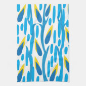 Moderne Abstrakte Blätter Muster Geschirrtuch (Vertikal)