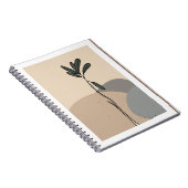 Moderne abstrakte Blätter Notizblock (Rechte Seite)