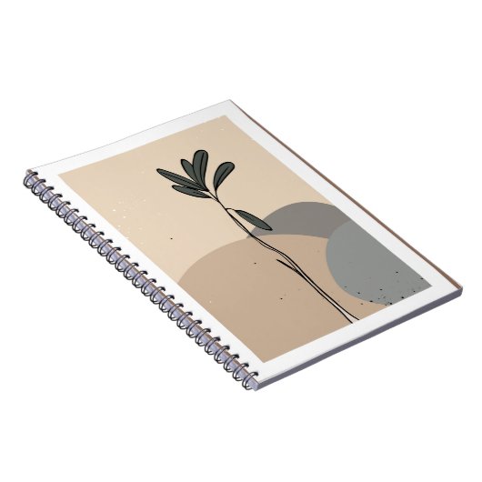 Moderne abstrakte Blätter Notizblock (Rechte Seite)