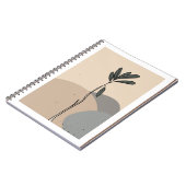 Moderne abstrakte Blätter Notizblock (Linke Seite)