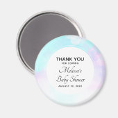 Moderne Abstrakte Blau- und Lila Wasserfarbendusch Magnet (Vorderseite/Rückseite)