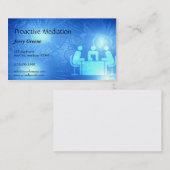 Moderne abstrakte blaue Büro-Geschäfts-Karte Visitenkarte (Vorne/Hinten)