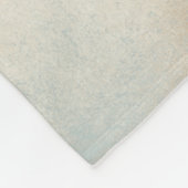 Moderne Abstrakte Blaue Creme Fleecedecke (Ecke)