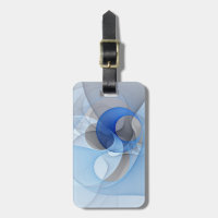 Moderne abstrakte blaue graue fraktale Kunstgrafik