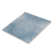 Moderne Abstrakte blaue Keramik Tile Fliese (Seite)
