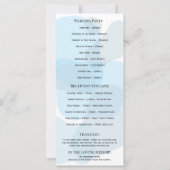 Moderne Abstrakte blaue Minimalistische Kunsthochz (Rückseite)