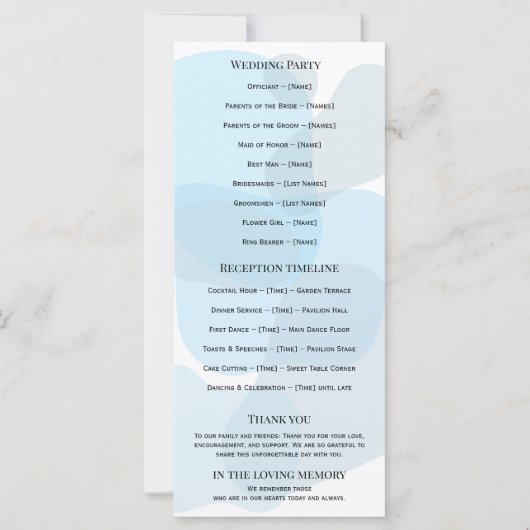 Moderne Abstrakte blaue Minimalistische Kunsthochz (Rückseite)