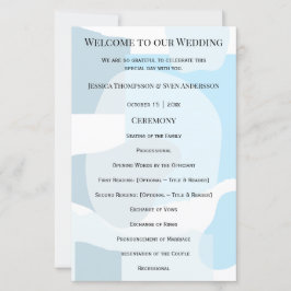 Moderne Abstrakte blaue Minimalistische Kunsthochz