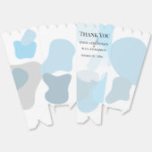 Moderne Abstrakte blaue Minimalistische Kunsthochz Geschenkschachtel (Ungeklappt)