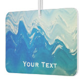 Moderne Abstrakte Blaue Ozeane Kunst Personalisier Autolufterfrischer (Links)