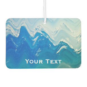 Moderne Abstrakte Blaue Ozeane Kunst Personalisier Autolufterfrischer