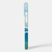 Moderne Abstrakte Blaue Ozeane Kunst Personalisier Case-Mate iPhone Hülle (Rückseite / Links)