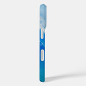 Moderne Abstrakte Blaue Ozeane Kunst Personalisier Case-Mate iPhone Hülle (Rückseite / Rechts)