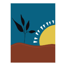 Moderne abstrakte blaue Sonnengalistik