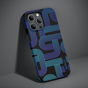 Moderne abstrakte blaue violette geometrische benu Case-Mate iPhone 14 hülle