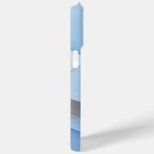 Moderne Abstrakte blaugraue Fraktal Grafik Case-Mate iPhone Hülle (Rückseite / Rechts)