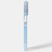 Moderne Abstrakte blaugraue Fraktal Grafik Case-Mate iPhone Hülle (Rückseite / Rechts)