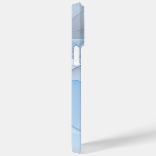 Moderne Abstrakte blaugraue Fraktal Grafik Case-Mate iPhone Hülle (Rückseite / Rechts)