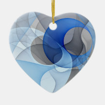 Moderne Abstrakte blaugraue Fraktal Grafik