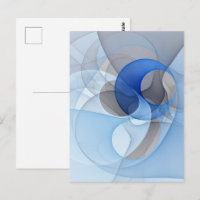 Moderne Abstrakte blaugraue Fraktal Grafik