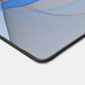 Moderne Abstrakte blaugraue Fraktal Grafik Schreibtischunterlage (Ecke)